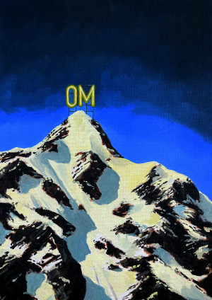 Om mountain front bath